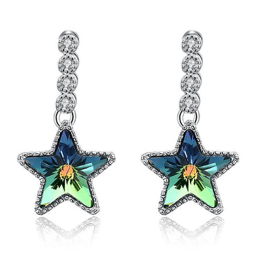 Mystic Topaz Star Earrings-Your Soul Place